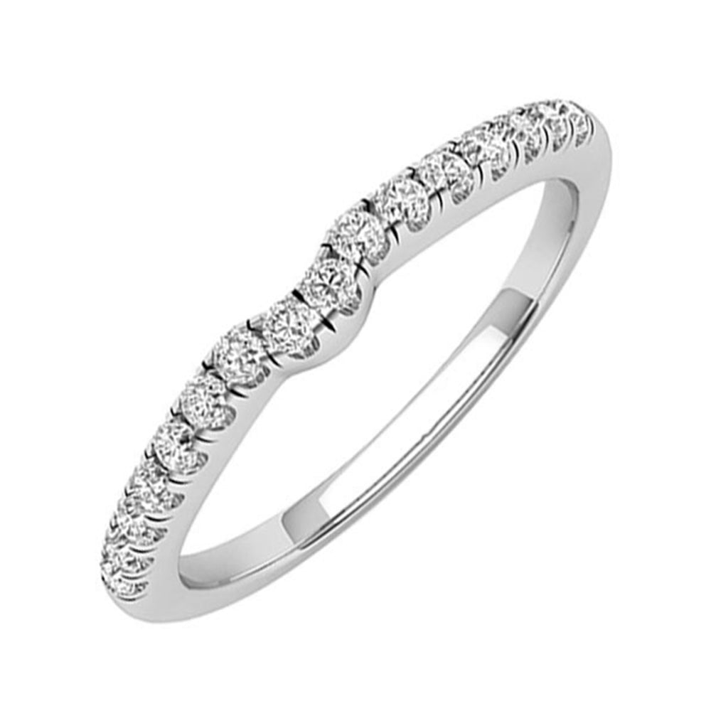 14Kt White Gold Diamond 1/6Ctw Ring
