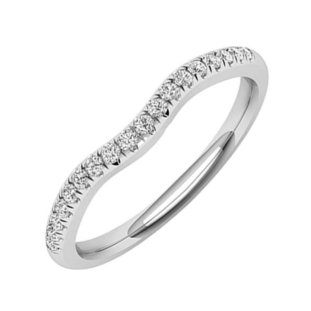 14Kt White Gold Diamond 1/10Ctw Ring