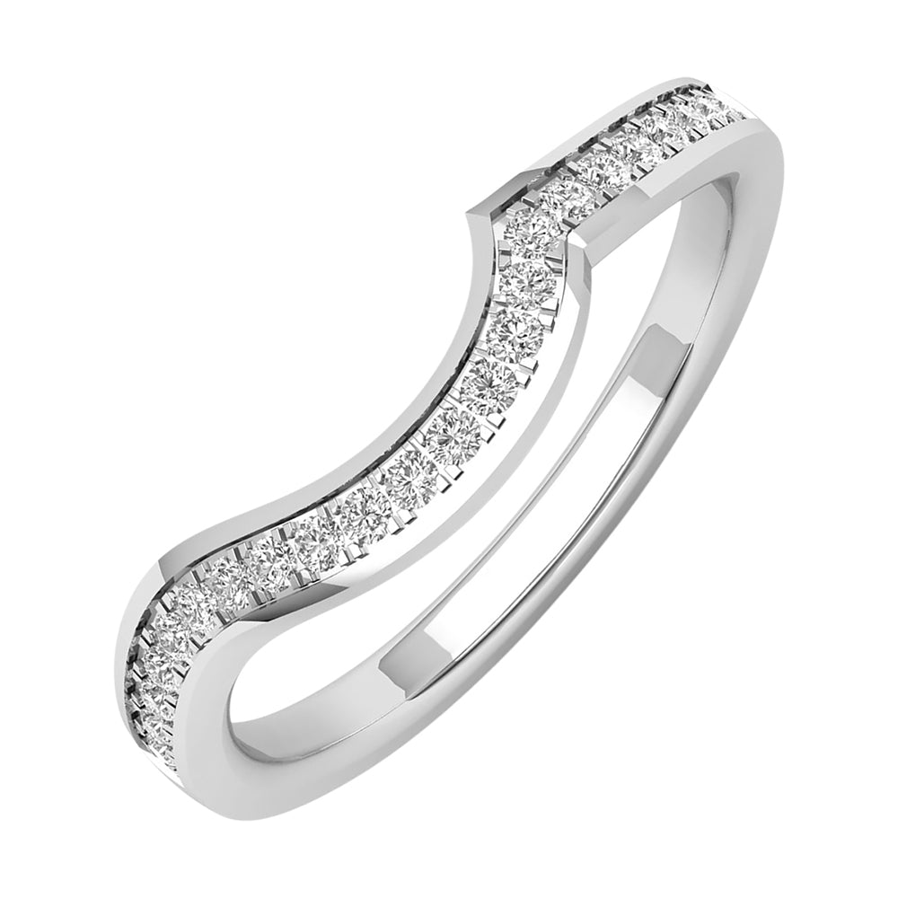 14Kt White Gold Diamond 1/7Ctw Ring