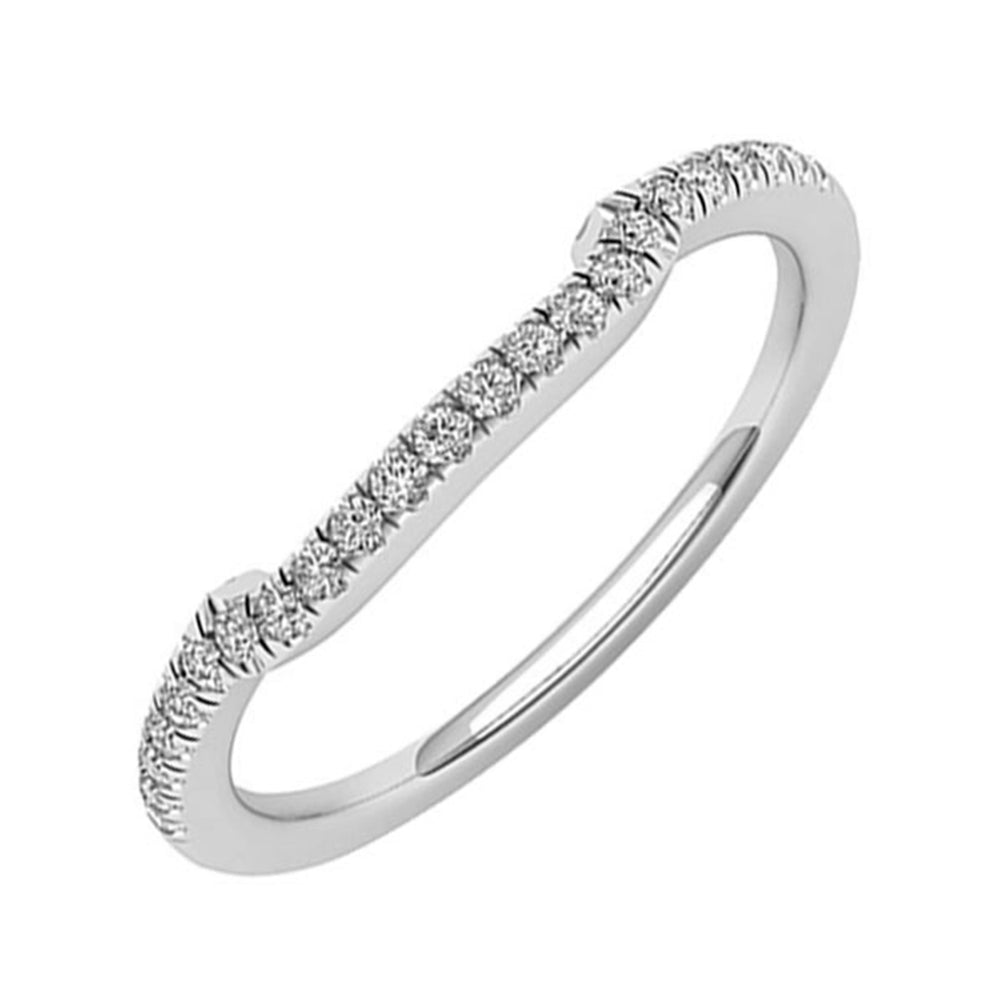 14Kt White Gold Diamond 1/10Ctw Ring