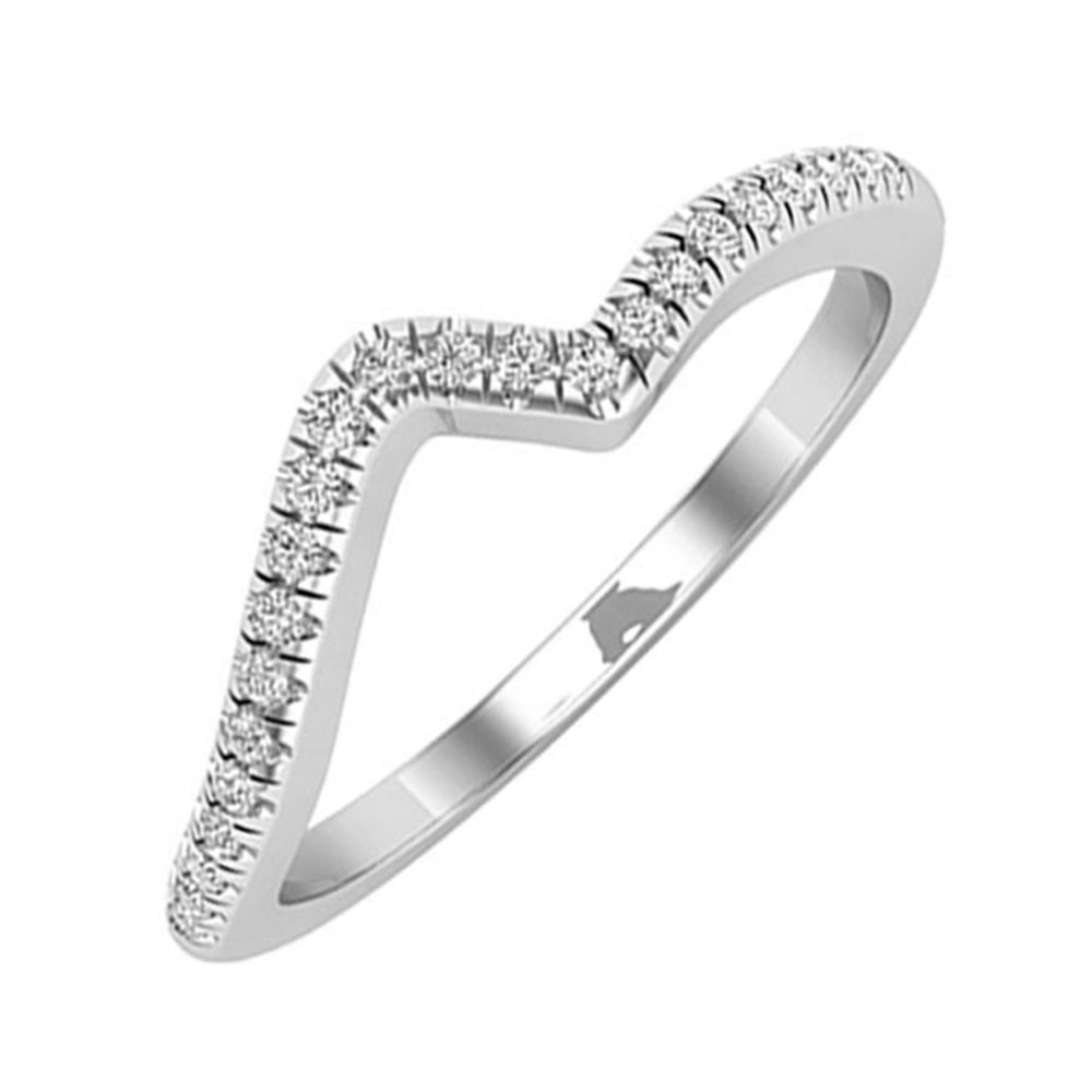 14Kt White Gold Diamond 1/10Ctw Ring