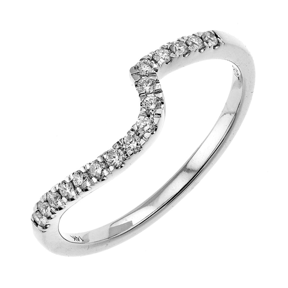 14Kt White Gold Diamond 1/6Ctw Ring