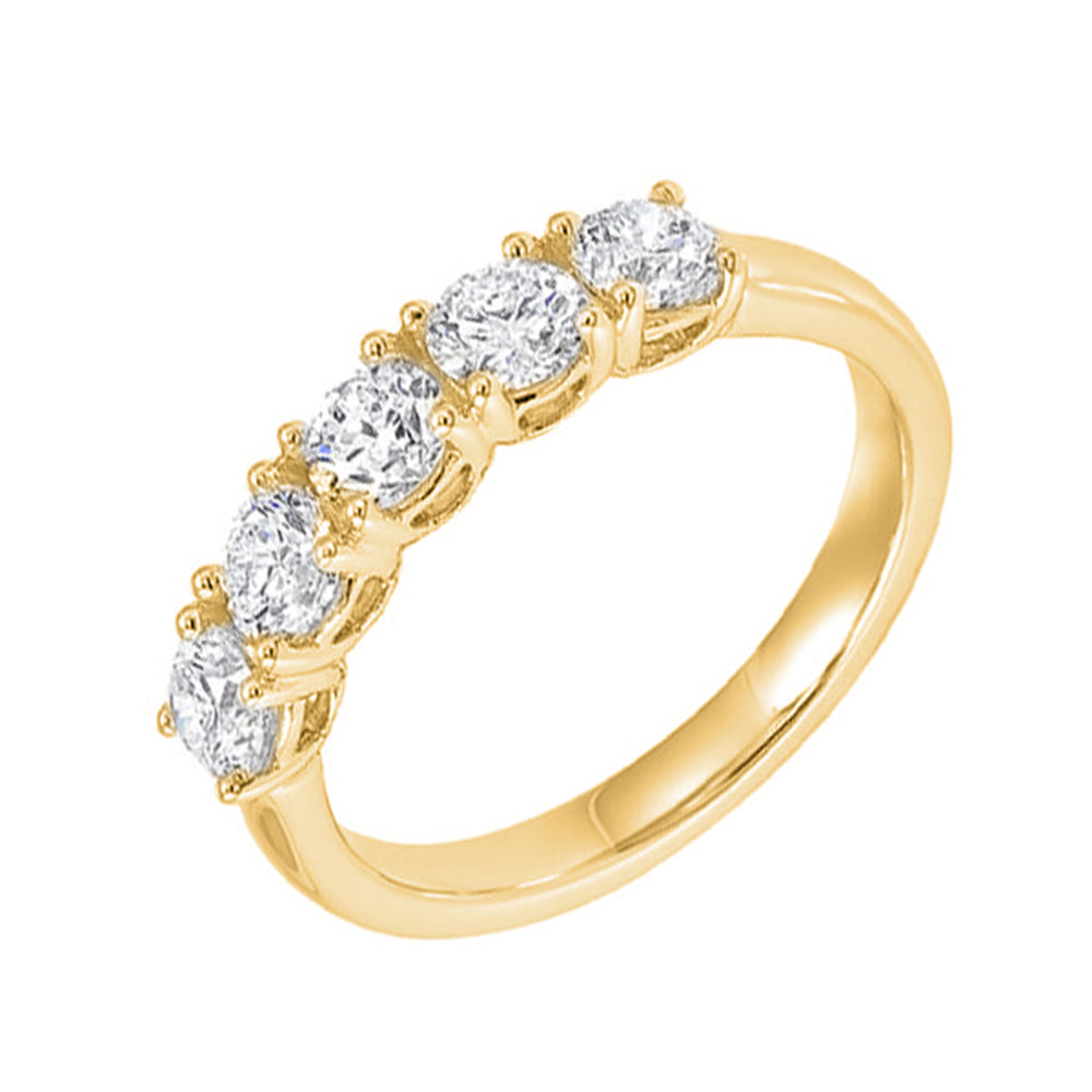 14Kt Yellow Gold Diamond 1Ctw Ring