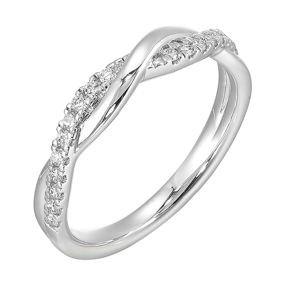 14Kt White Gold Diamond 1/5Ctw Ring