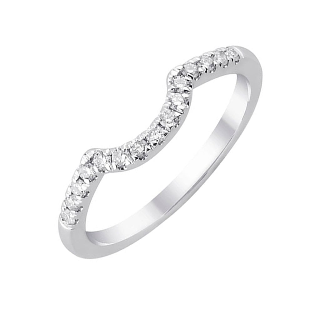 14Kt White Gold Diamond 1/6Ctw Ring