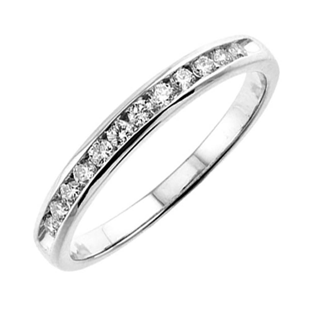 89 Facet 14Kt White Gold Diamond 1/4Ctw Ring