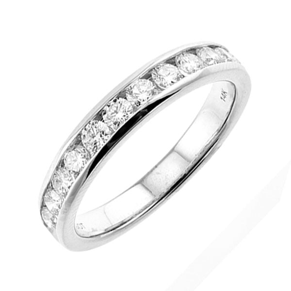 89 Facet 14Kt White Gold Diamond 3/4Ctw Ring