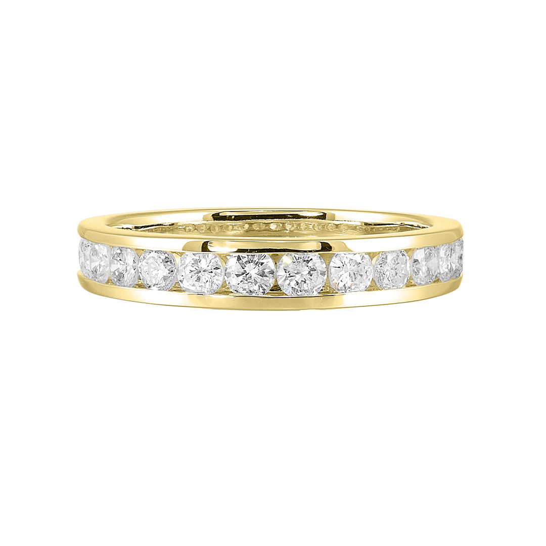 89 Facet 14Kt Yellow Gold Diamond 3/4Ctw Ring