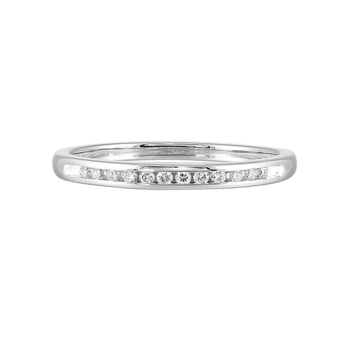 89 Facet 14Kt White Gold Diamond 1/10Ctw Ring
