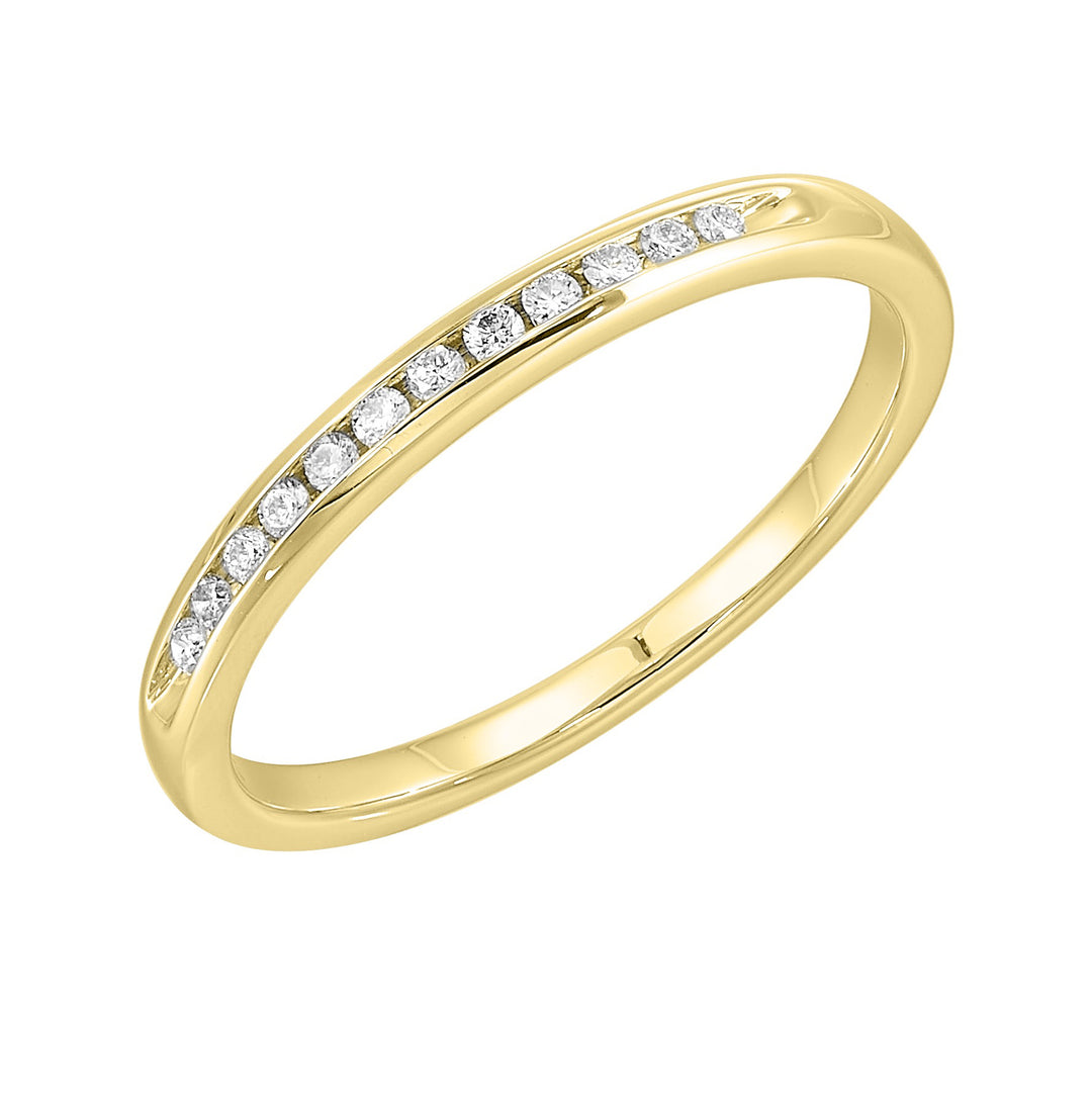 14Kt Yellow Gold Diamond 1/10Ctw Ring