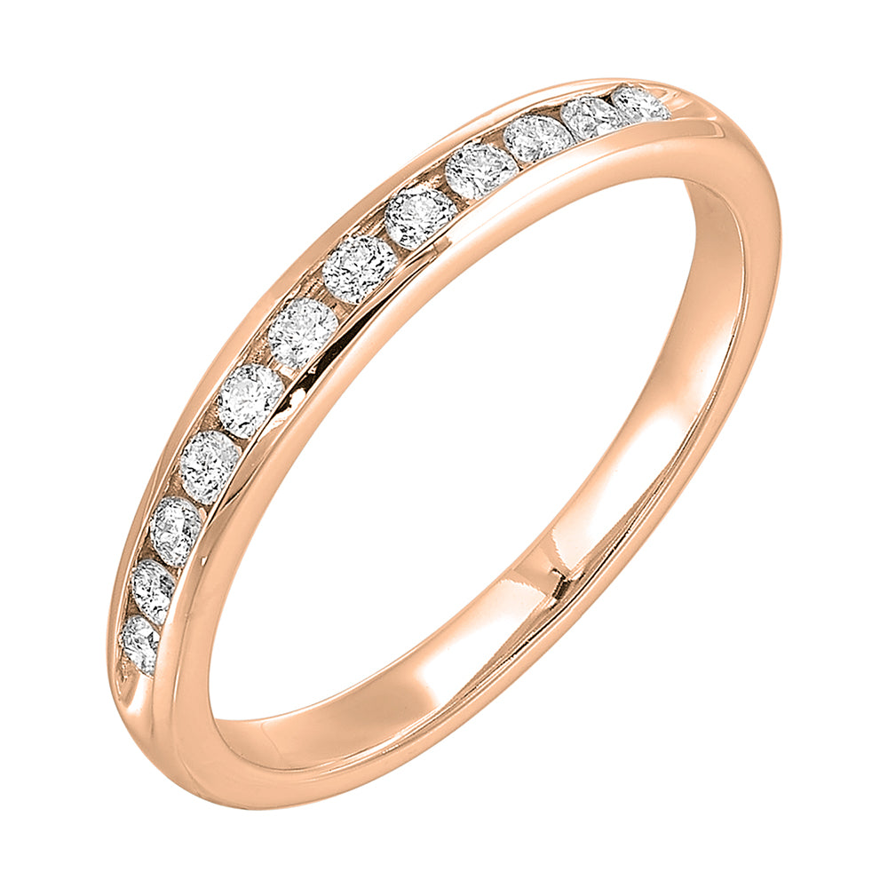 14Kt Rose Gold Diamond 1/4Ctw Ring
