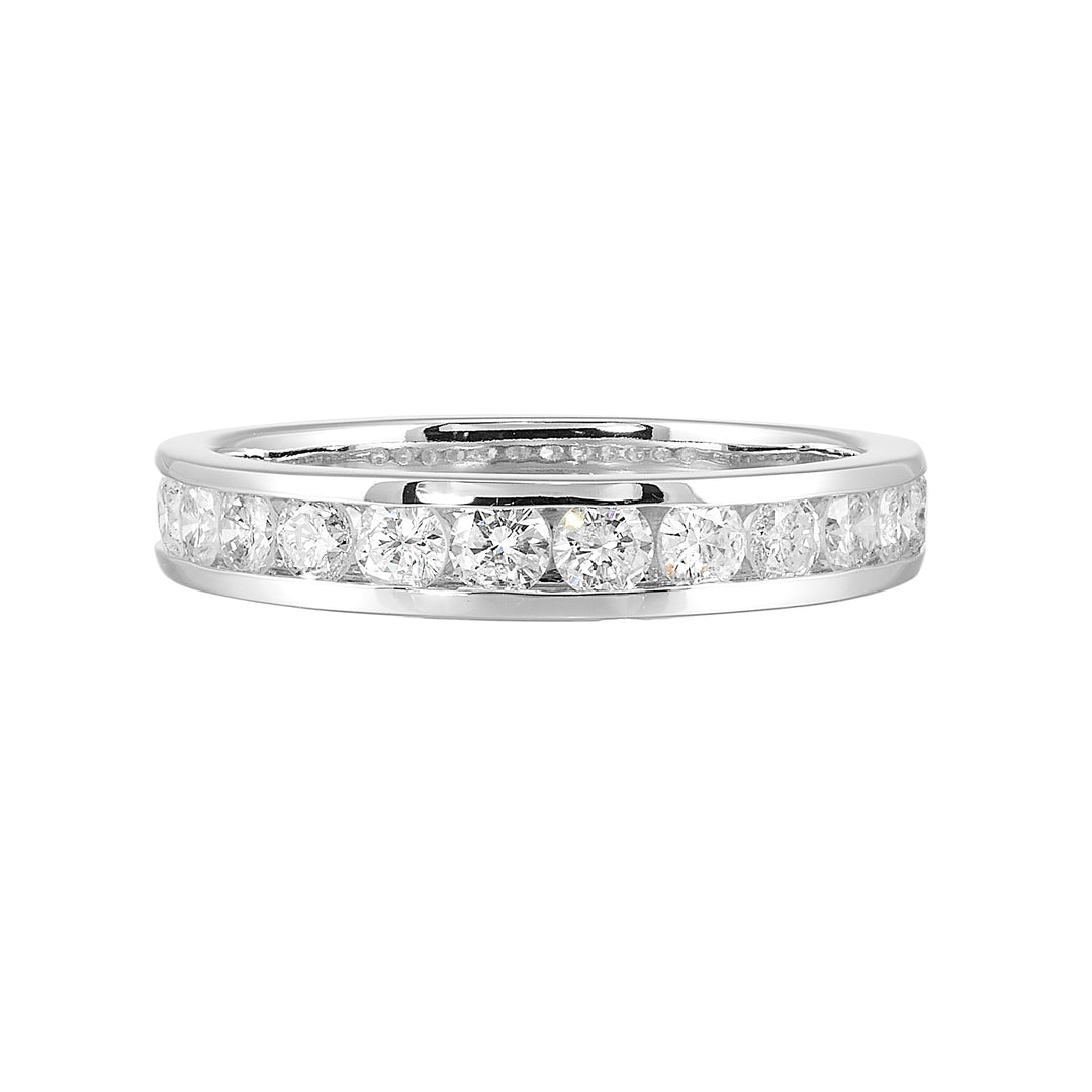 89 Facet 14Kt White Gold Diamond 3/4Ctw Ring