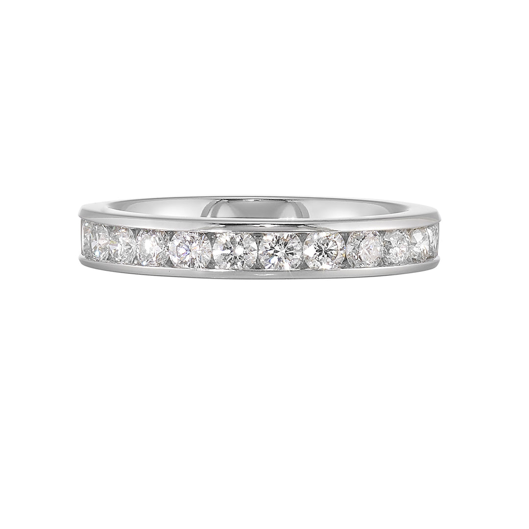 89 Facet 14Kt White Gold Diamond 3/4Ctw Ring
