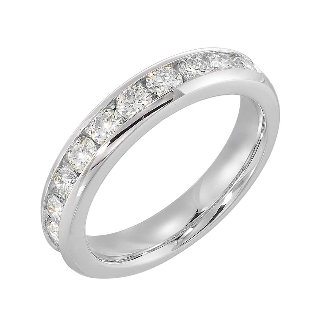 89 Facet 14Kt White Gold Diamond 1Ctw Ring