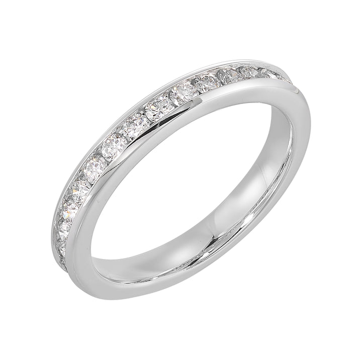 89 Facet 14Kt White Gold Diamond 1/2Ctw Ring