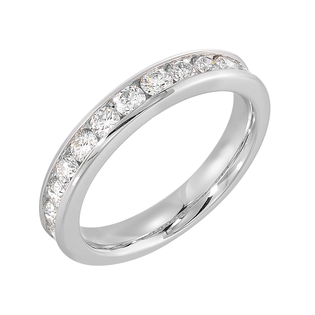 89 Facet 14Kt White Gold Diamond 3/4Ctw Ring