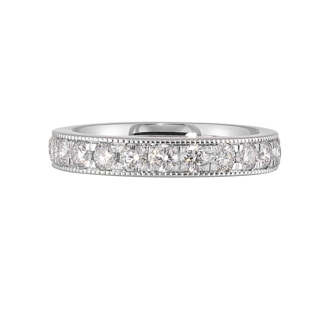 89 Facet 14Kt White Gold Diamond 3/4Ctw Ring