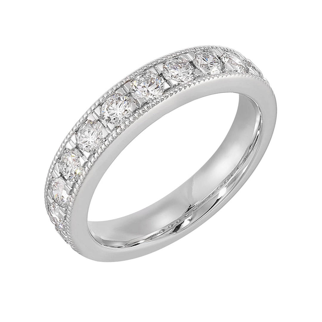 89 Facet 14Kt White Gold Diamond 1Ctw Ring