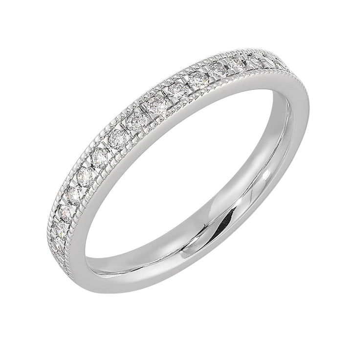 89 Facet 14Kt White Gold Diamond 1/4Ctw Ring