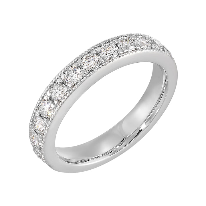 89 Facet 14Kt White Gold Diamond 3/4Ctw Ring