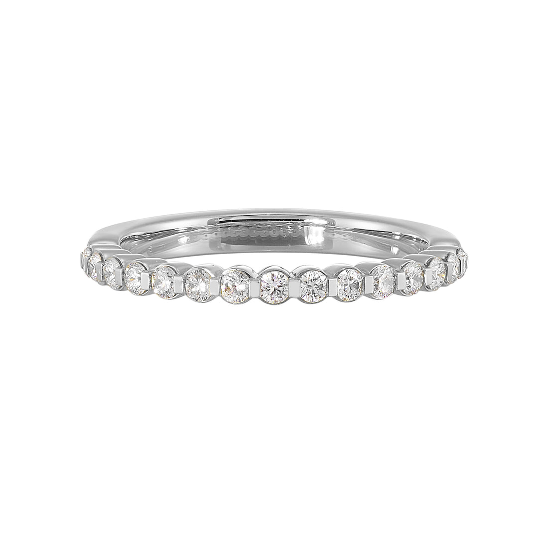 89 Facet 14Kt White Gold Diamond 1/6Ctw Ring