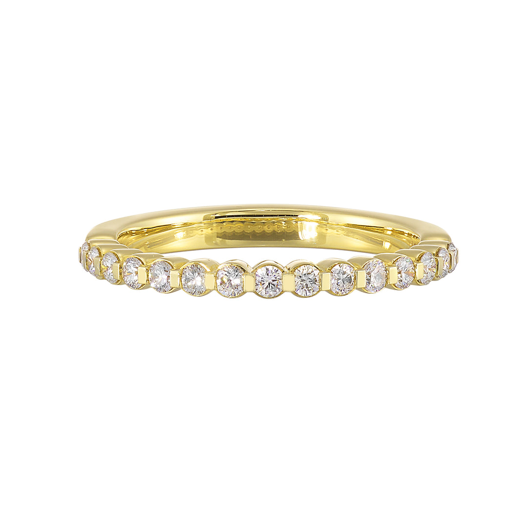 89 Facet 14Kt Yellow Gold Diamond 1/6Ctw Ring