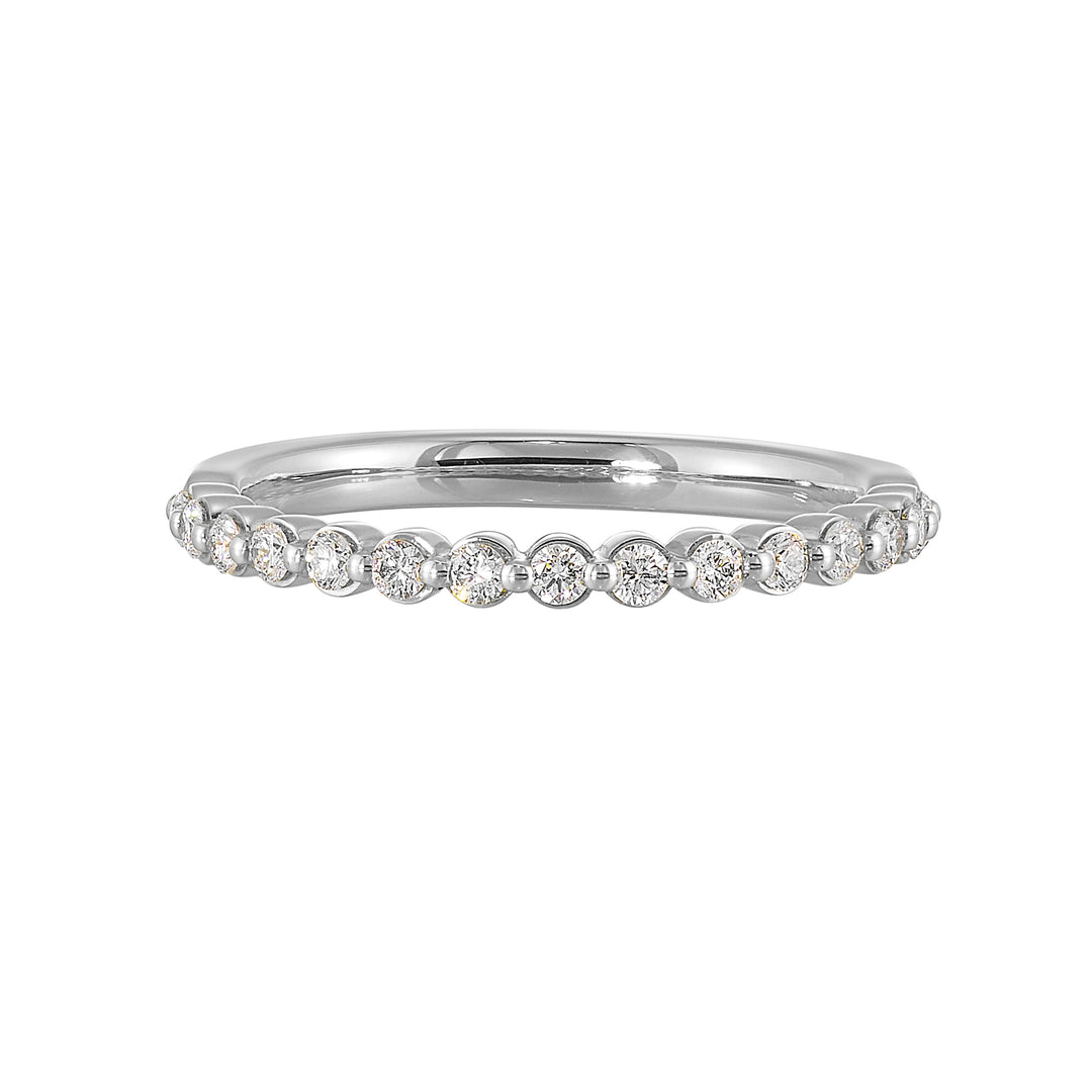 89 Facet 14Kt White Gold Diamond 1/4Ctw Ring
