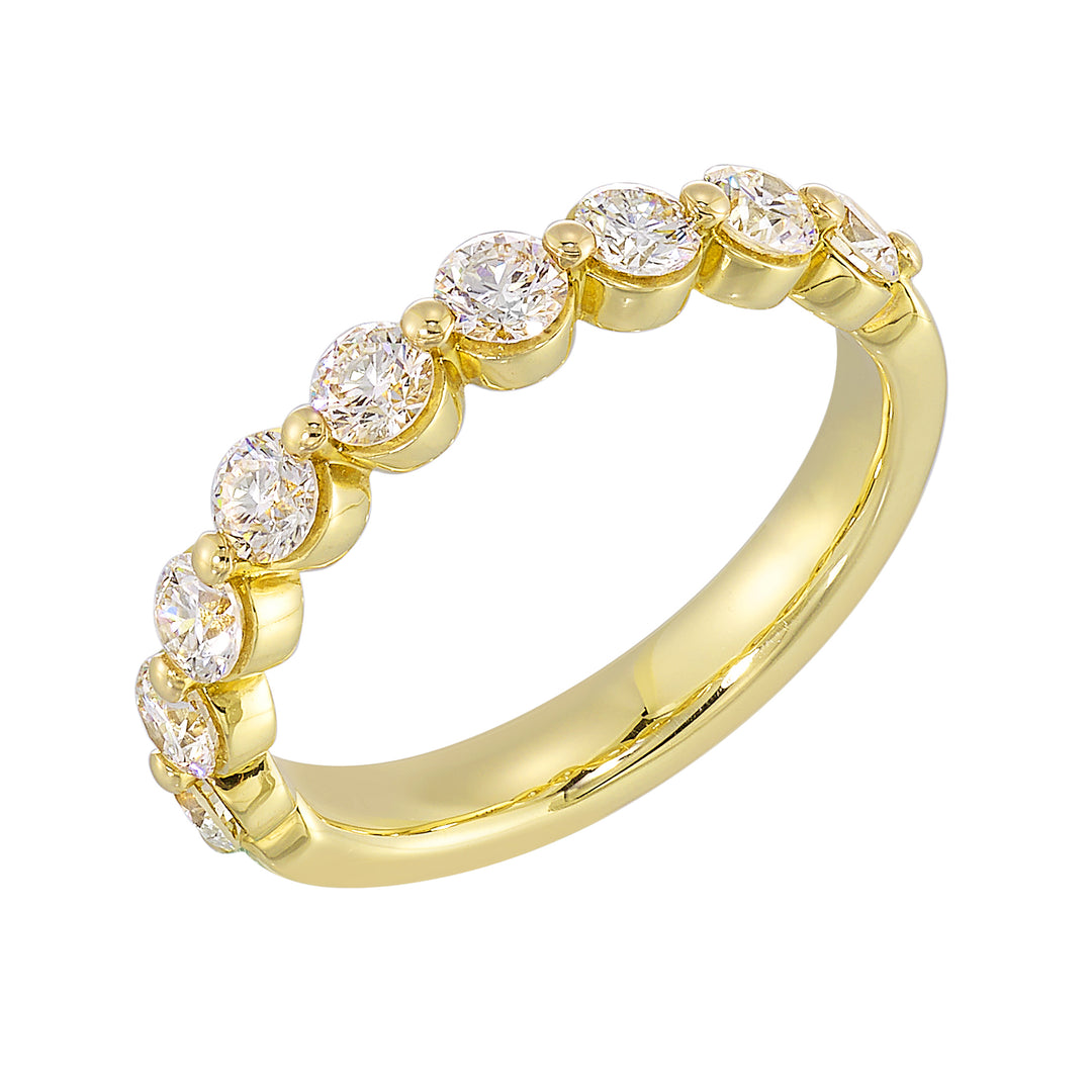 89 Facet 14Kt Yellow Gold Diamond 1Ctw Ring