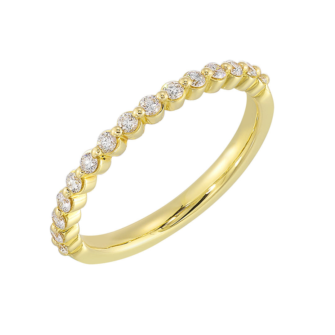 89 Facet 14Kt Yellow Gold Diamond 1/4Ctw Ring
