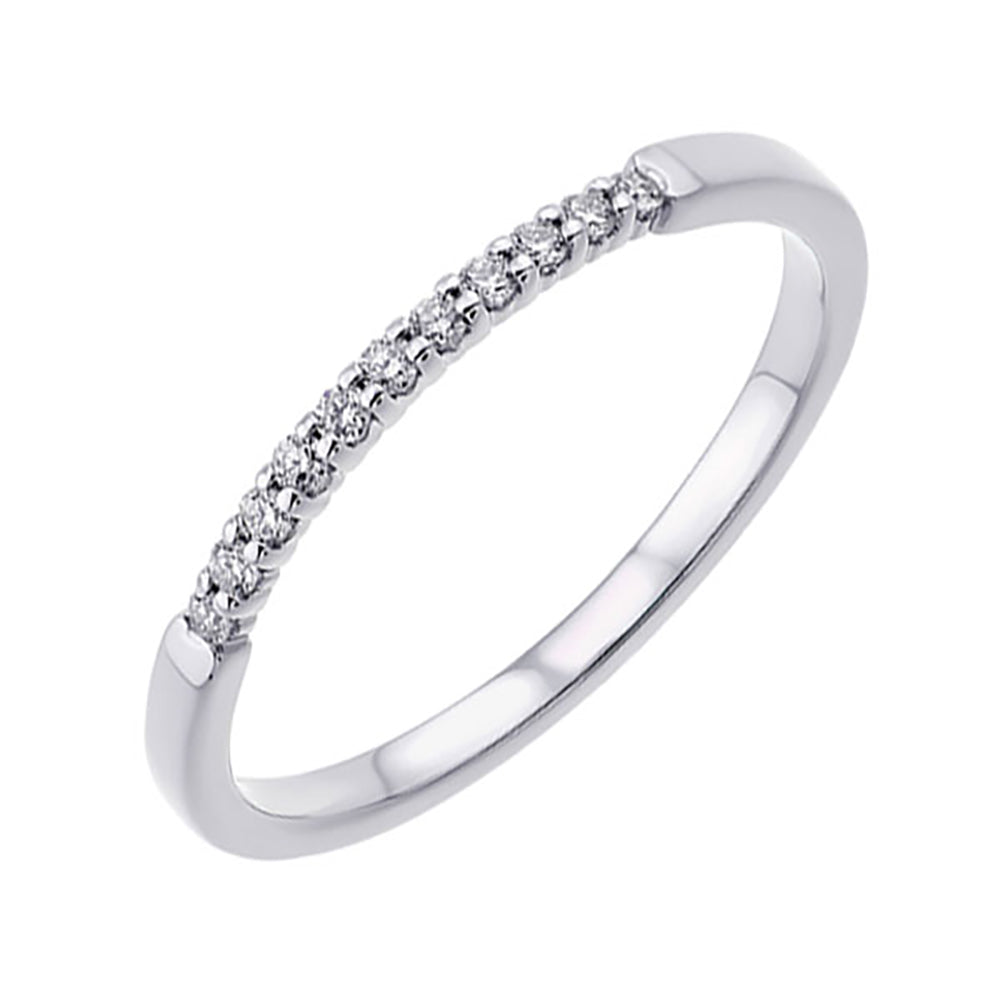 89 Facet 14Kt White Gold Diamond 1/10Ctw Ring