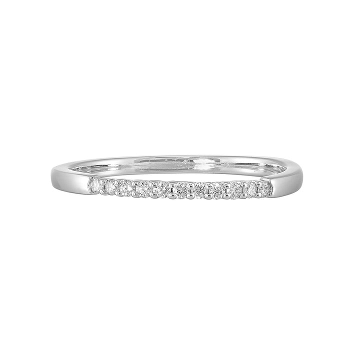 89 Facet 14Kt White Gold Diamond 1/10Ctw Ring