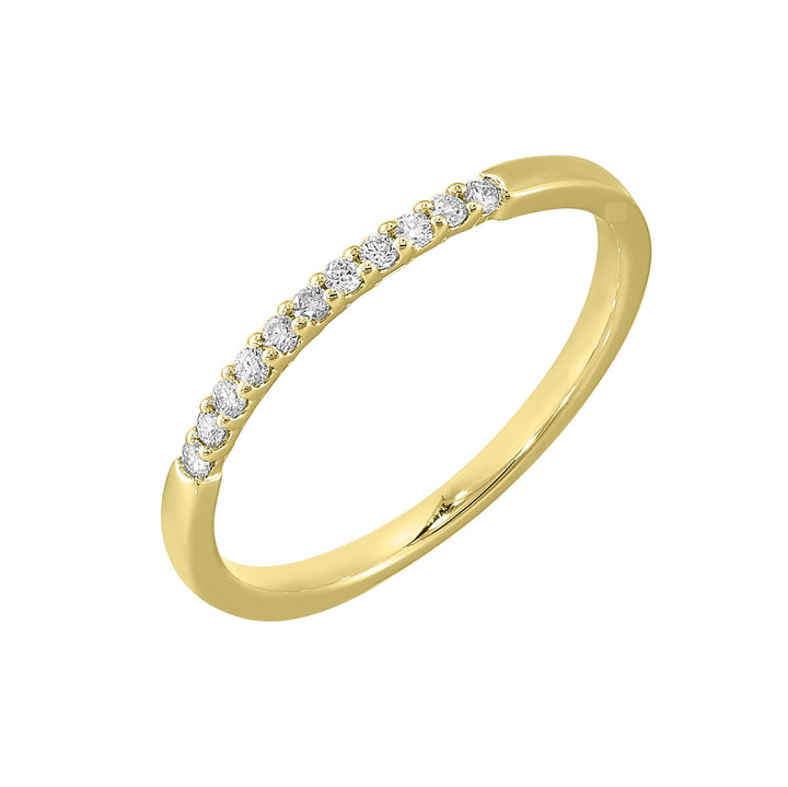 14Kt Yellow Gold Diamond 1/10Ctw Ring
