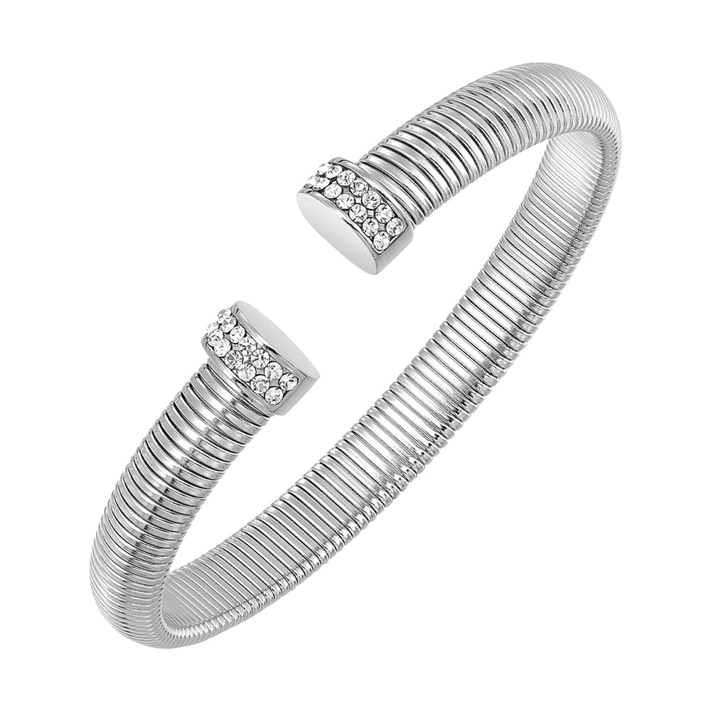 Steel White Bangle