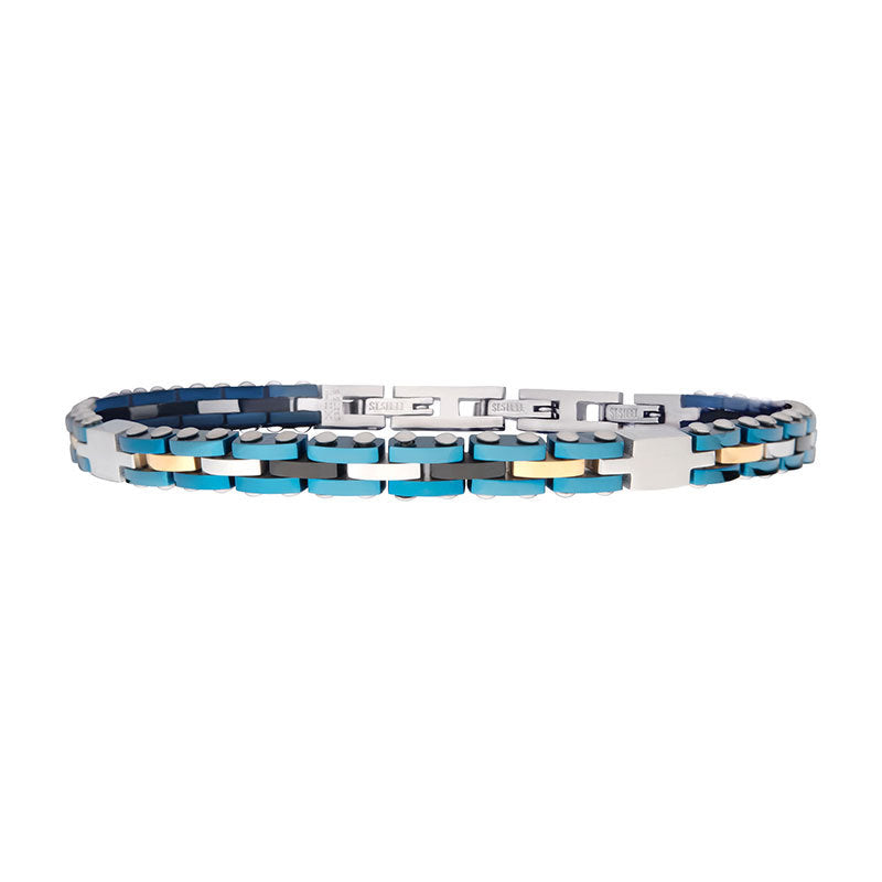 Trim Cut Blue IP Bracelet