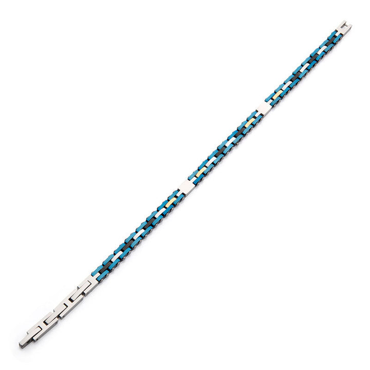 Trim Cut Blue IP Bracelet