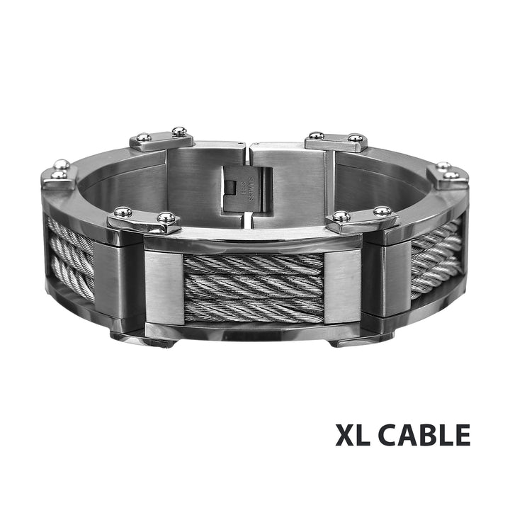 Three Cable Link Bracelet