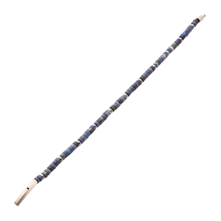 RiverRunner (Blue Lapis Lazuli) Heishi Bead Bracelet