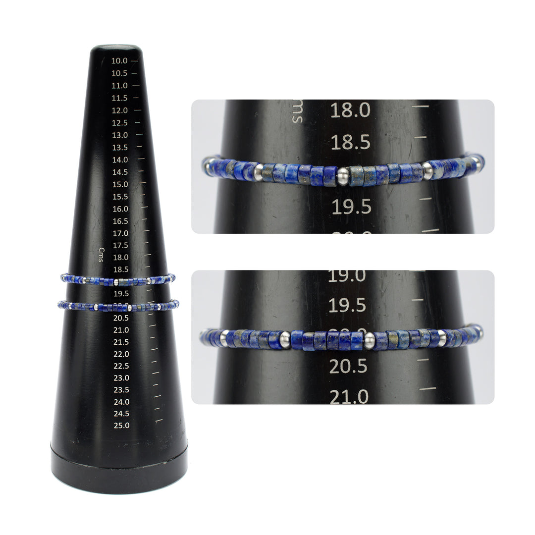 RiverRunner (Blue Lapis Lazuli) Heishi Bead Bracelet