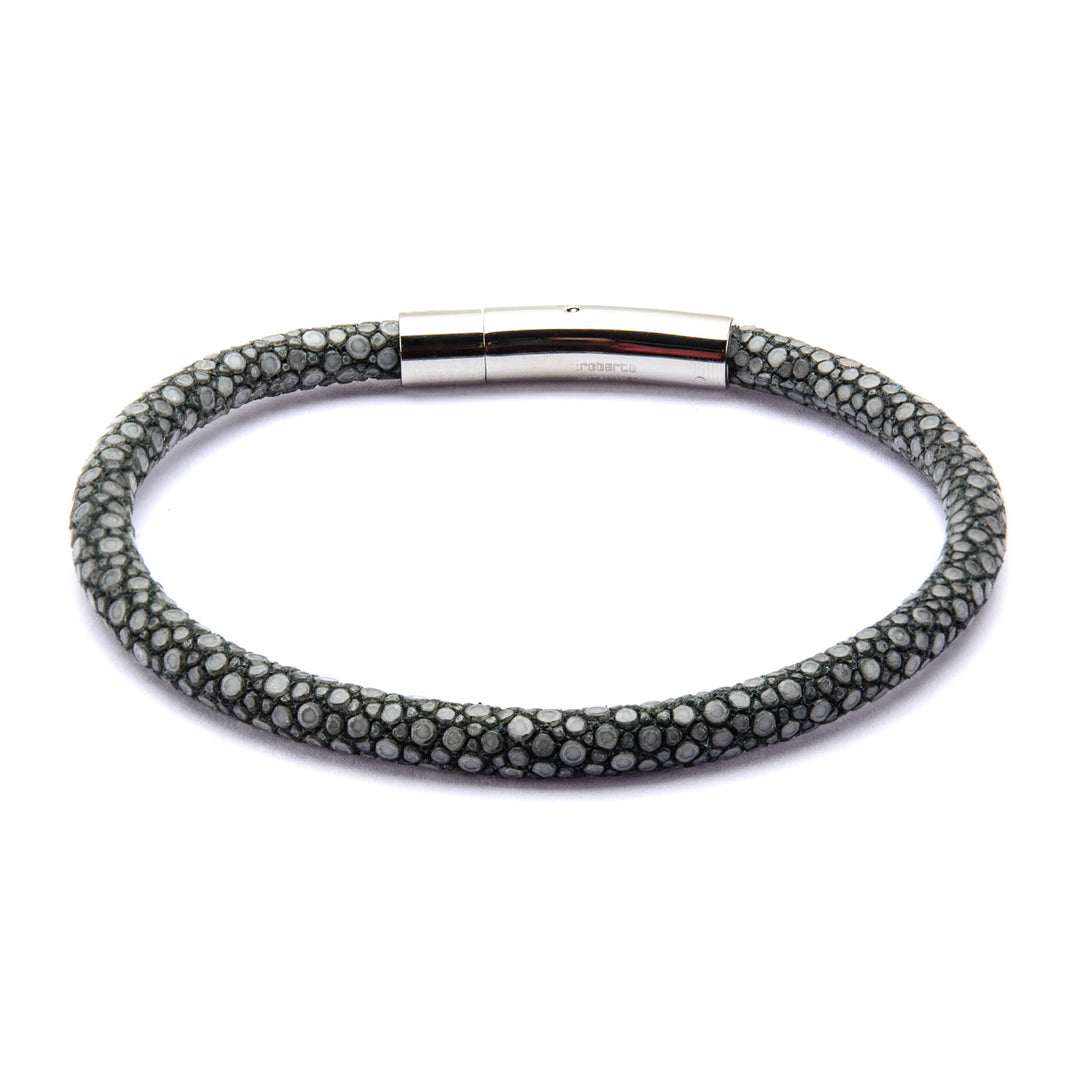 Grey Stingray Leather Bracelet