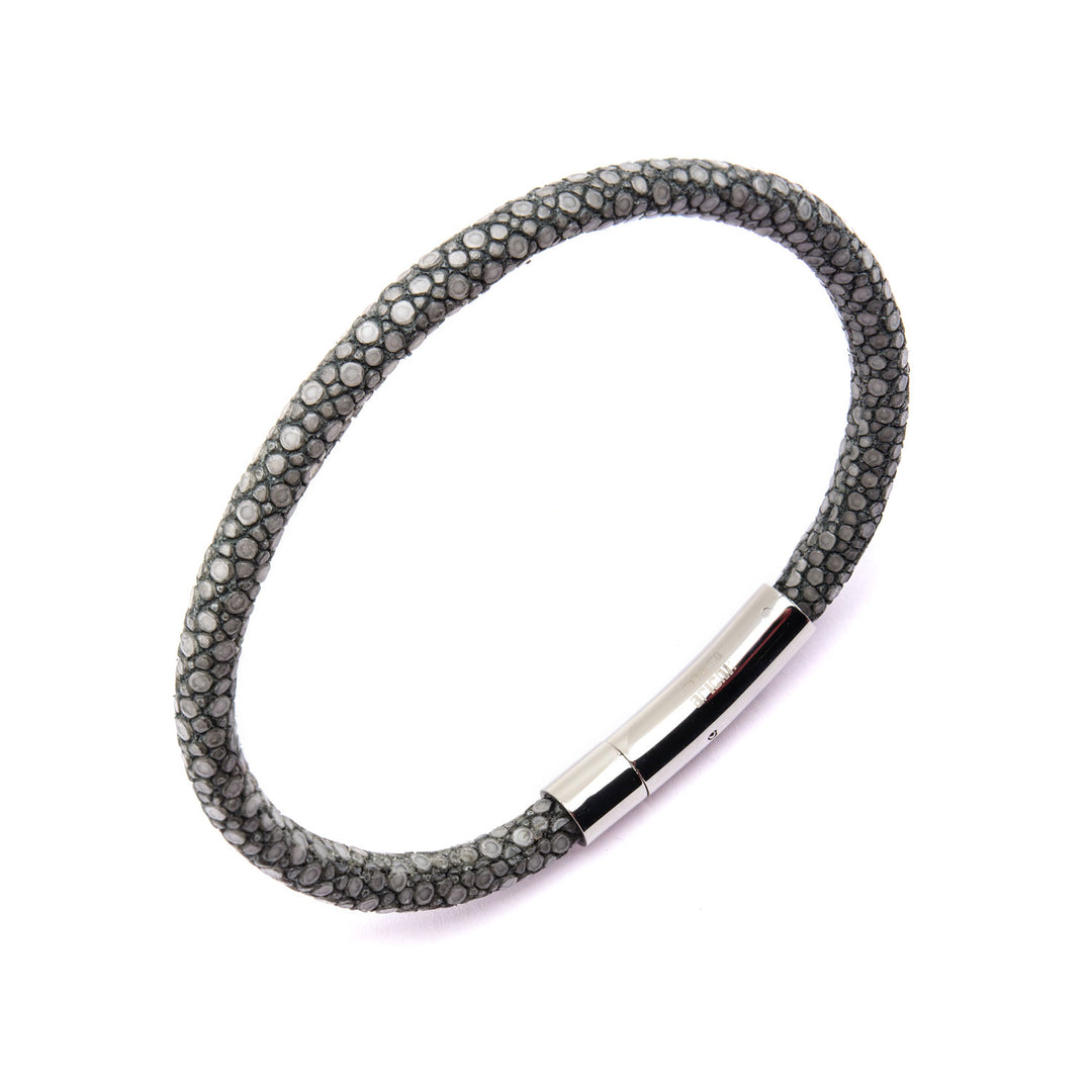 Grey Stingray Leather Bracelet