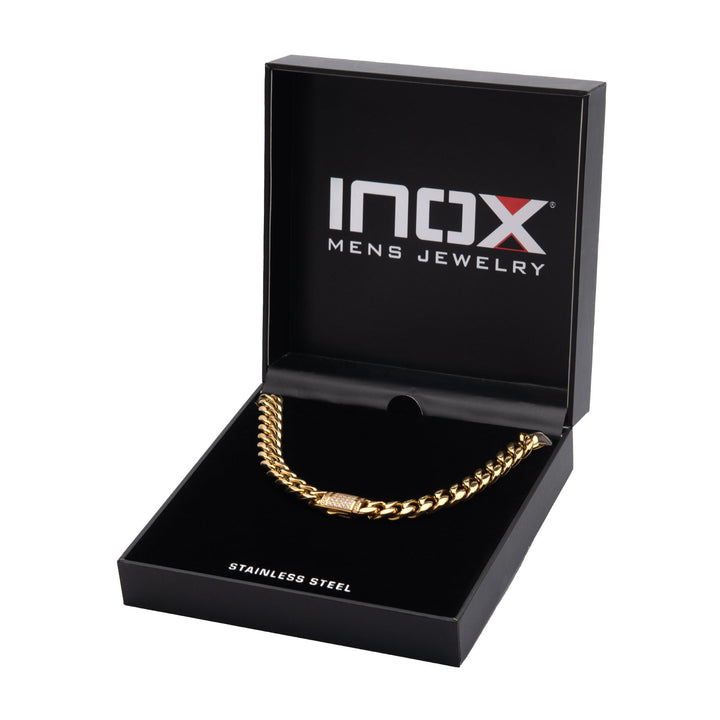 10mm 18kt Gold IP Miami Cuban Chain Necklace with CNC Precision Set Lab-grown Diamonds
