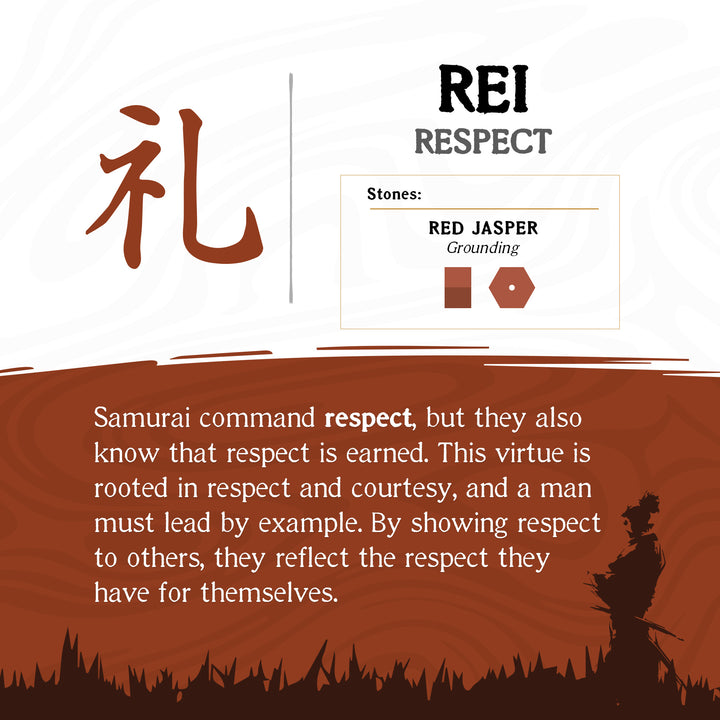 8mm Mokume Gane and Red Jasper Beads Bushido Virtue Bracelet - REI: Respect