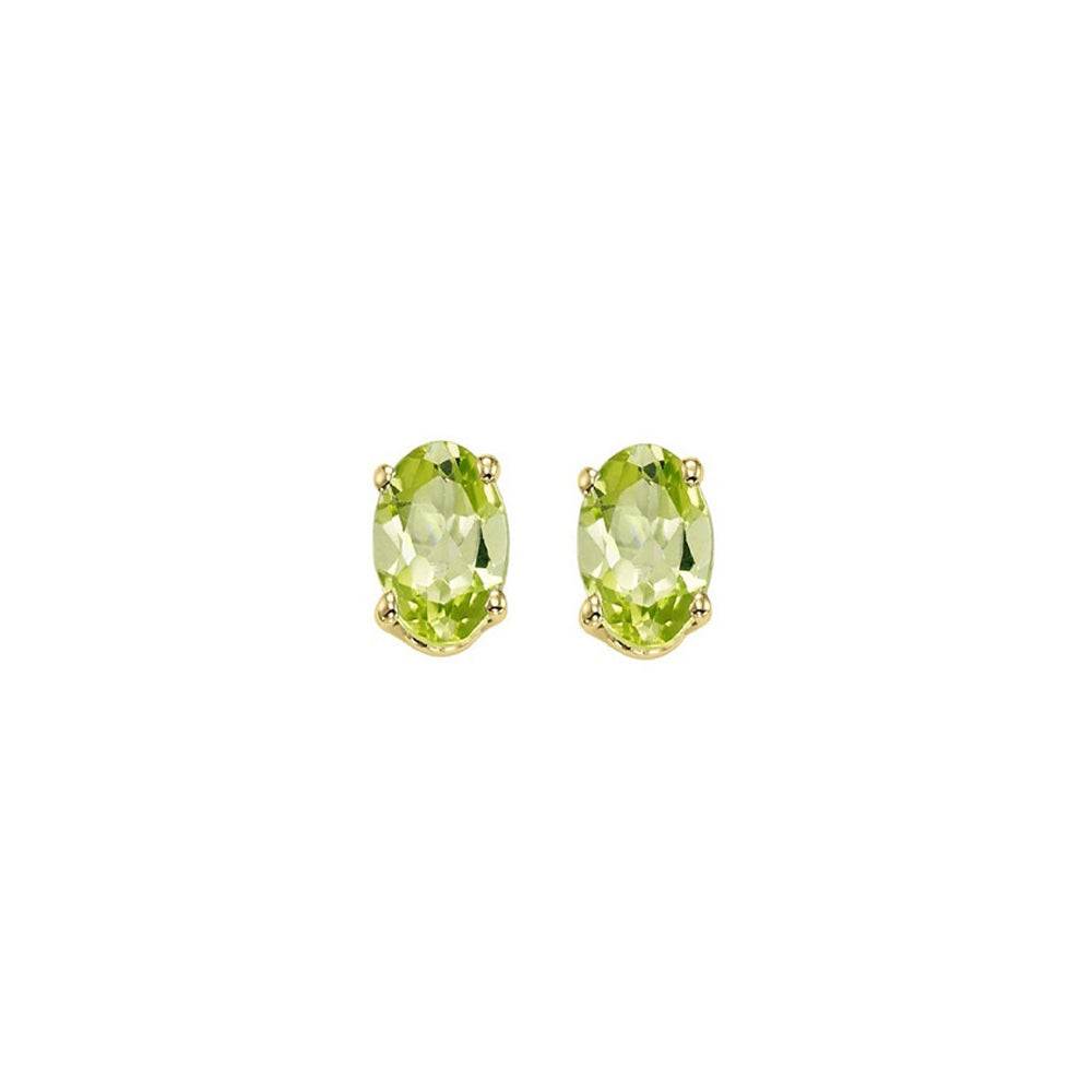 14Kt Yellow Gold Peridot 1/2Ctw Earring