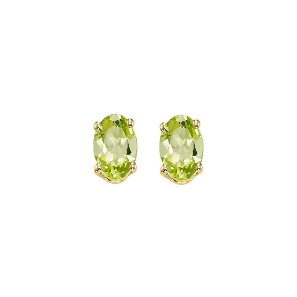 14Kt Yellow Gold Peridot 1Ctw Earring