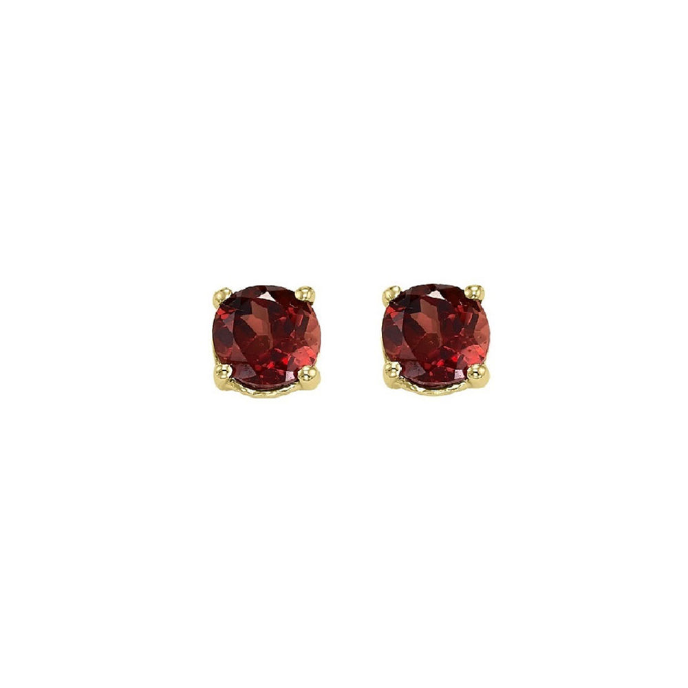 14Kt Yellow Gold Garnet 7/8Ctw Earring