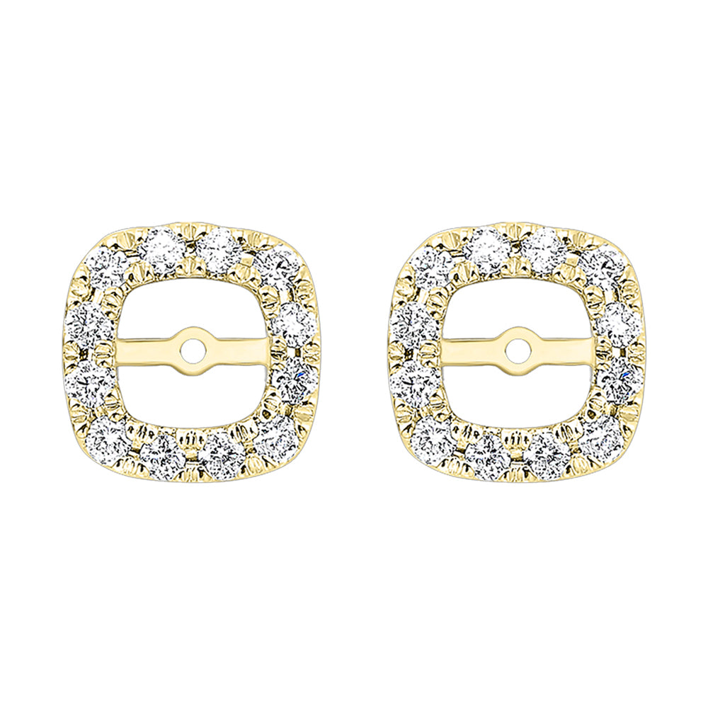 14Kt Yellow Gold Diamond 1/5Ctw Earring