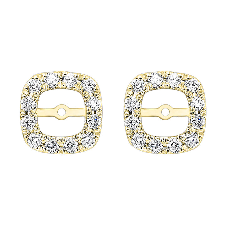 14Kt Yellow Gold Diamond 1/5Ctw Earring