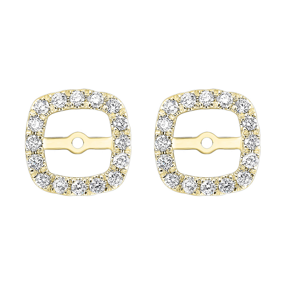 14Kt Yellow Gold Diamond 1/5Ctw Earring