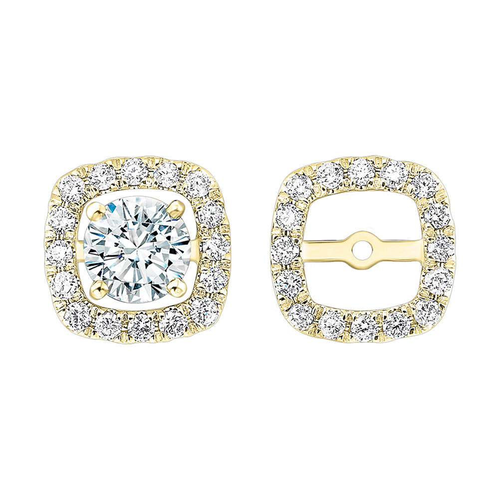 14Kt Yellow Gold Diamond 1/5Ctw Earring