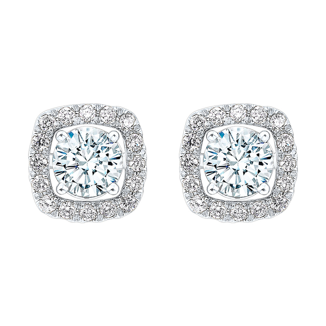 14Kt White Gold Diamond 1/4Ctw Earring